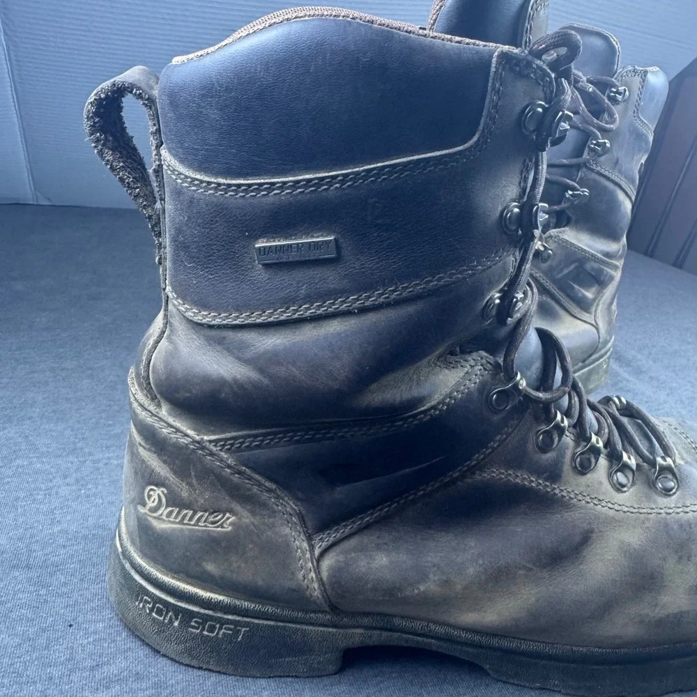 Danner Iron Soft 8 In  Waterproof Work Boots Mens Sz 12D steel toe oil slip‎ res